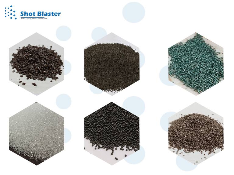 What material is used for shot blasting?