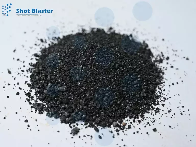 What material is used for shot blasting?