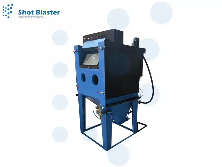 How shot blasting machine works?